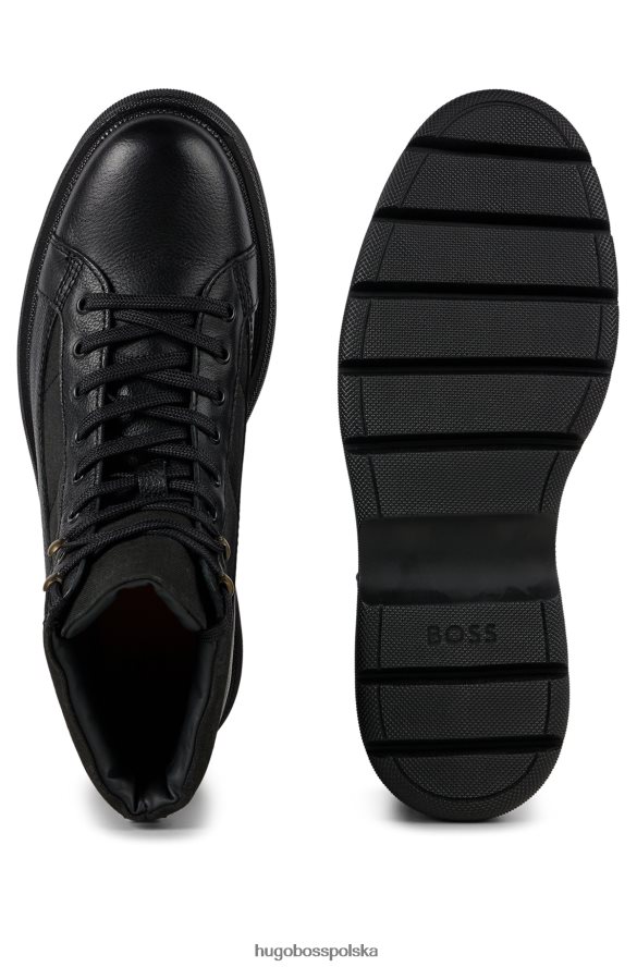 Hugo Boss Sznurowane buty porsche x z różnych materiałów czarny R0X0H64976
