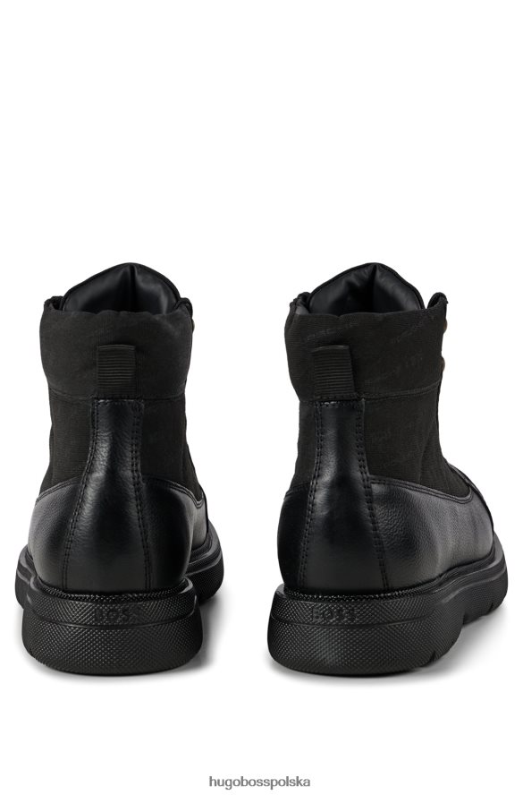 Hugo Boss Sznurowane buty porsche x z różnych materiałów czarny R0X0H64976