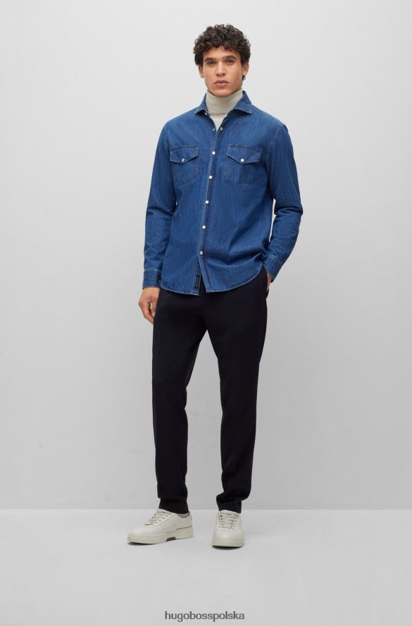 Hugo Boss Białe, skórzane, niskoprofilowe buty sportowe hugo z koronkową pętelką z logo biały R0X0H64655