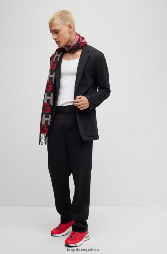 Hugo Boss Buty sportowe hugo z różnych materiałów ze strukturalną siateczką w kolorze czerwonym czerwony R0X0H65026