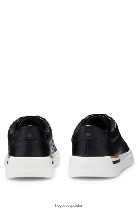 Hugo Boss Buty sportowe z podeszwą typu cupsole i charakterystycznym paskiem na obcasie hugo w kolorze czarnym czarny R0X0H64837