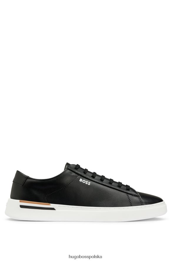 Hugo Boss Buty sportowe z podeszwą typu cupsole i charakterystycznym paskiem na obcasie hugo w kolorze czarnym czarny R0X0H64837