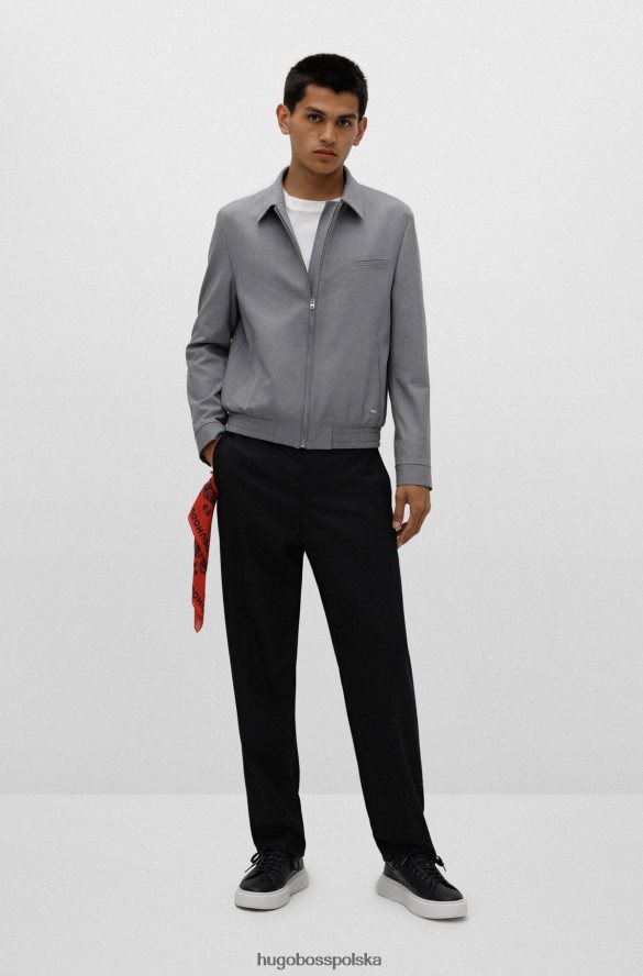 Hugo Boss Czarne buty sportowe hugo z nadrukowanym logo, markową ladą i gumową podeszwą czarny R0X0H64928