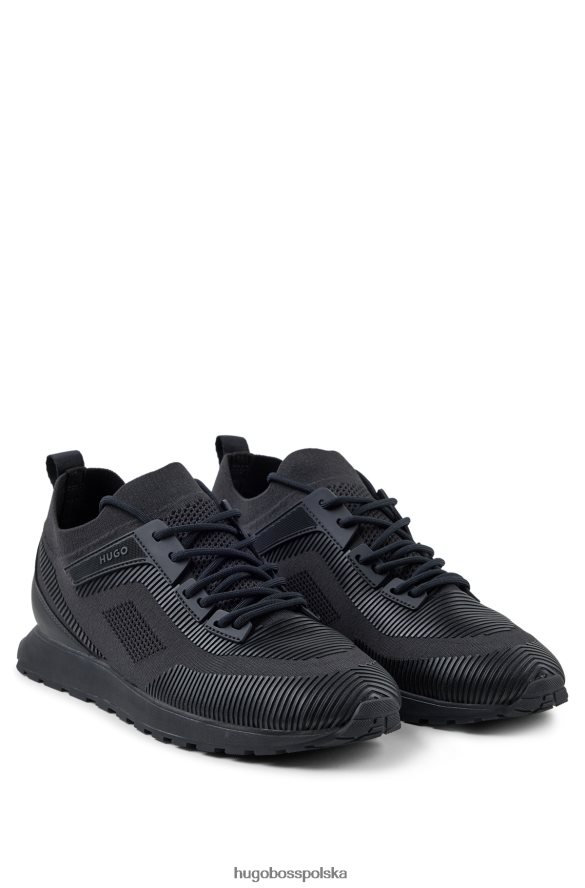 Hugo Boss Czarne skarpetki marki Hugo z cholewką Repreve czarny R0X0H64860
