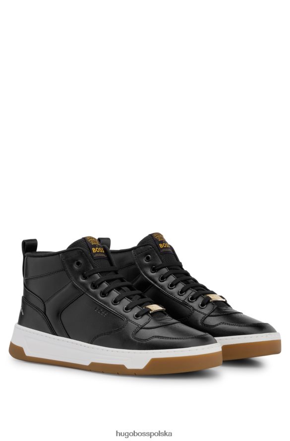 Hugo Boss Looney Tunes x Wysokie buty sportowe ze sloganami i logo czarny R0X0H65004