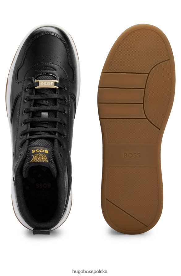 Hugo Boss Looney Tunes x Wysokie buty sportowe ze sloganami i logo czarny R0X0H65004