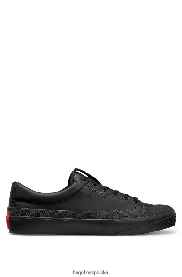 Hugo Boss Niskie buty sportowe z logo i czarną skórą hugo czarny R0X0H65006