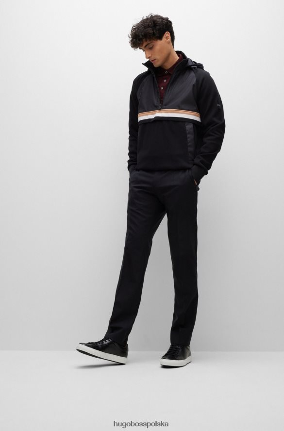 Hugo Boss Niskoprofilowe buty sportowe z polerowanej skóry z gumową podeszwą hugo czarne czarny R0X0H64782