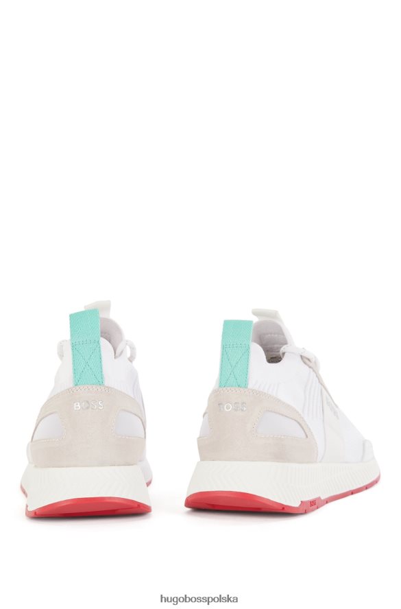 Hugo Boss Skarpetowe buty sportowe z cholewką Repreve, białe Hugo biały R0X0H64722