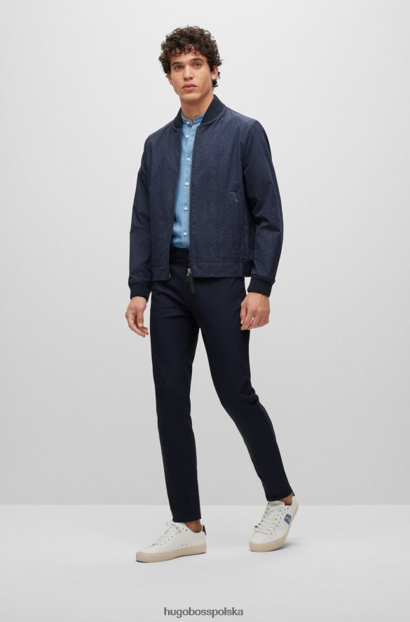 Hugo Boss białe buty sportowe hugo o niskiej cholewce z kontrastowym detalem „b”. biały R0X0H64661