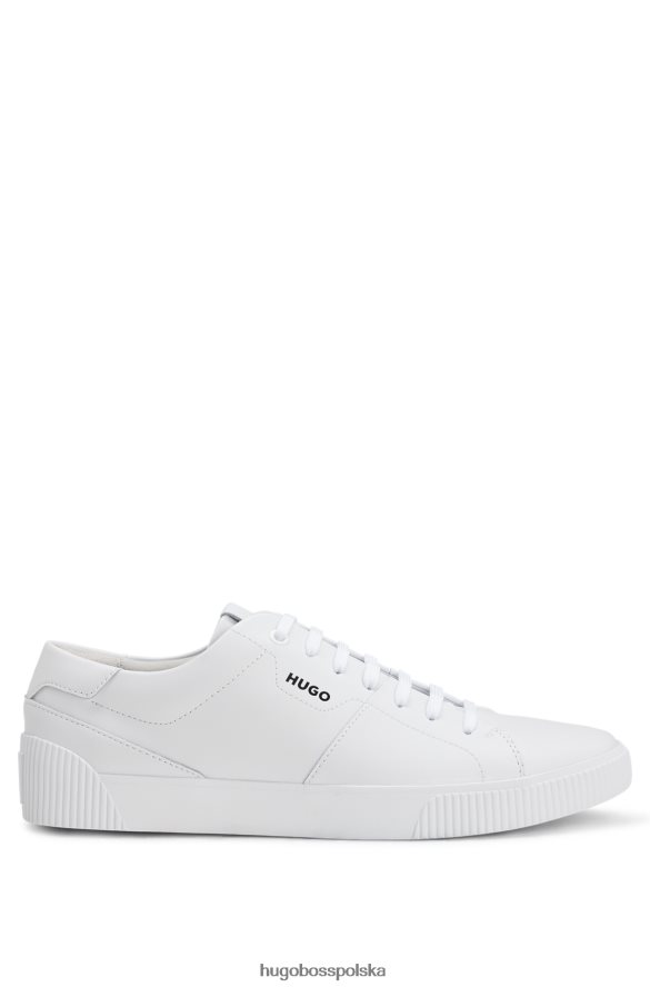 Hugo Boss białe buty sportowe hugo o niskiej cholewce ze skóry z kontrastowymi logo biały R0X0H64908