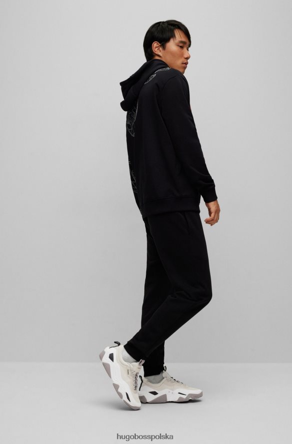 Hugo Boss białe hybrydowe buty sportowe z siateczką i termoutwardzalnymi detalami hugo biały R0X0H64959