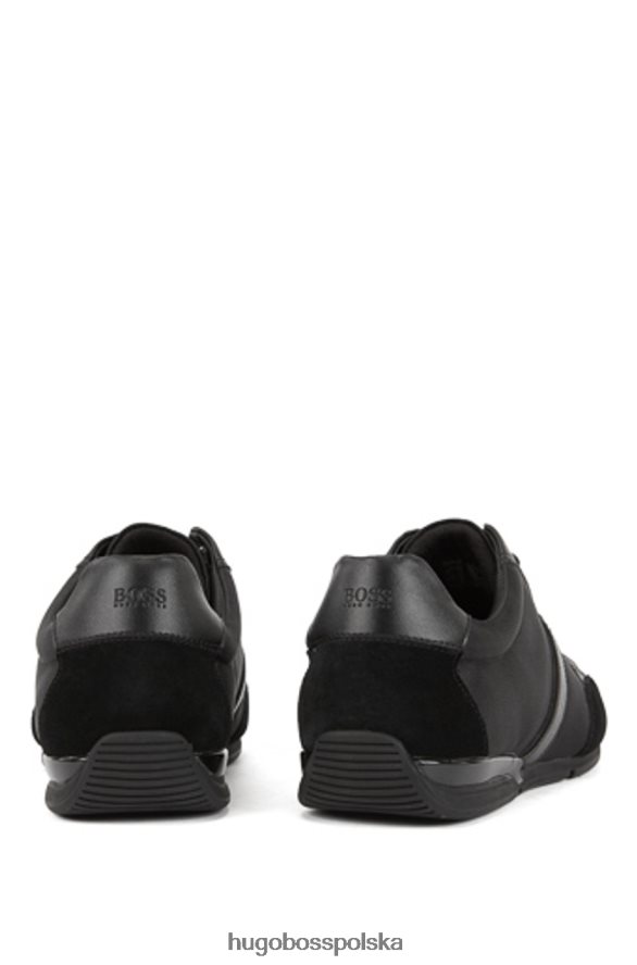 Hugo Boss buty saturn 50407672 czarne czarny szary R0X0H6690