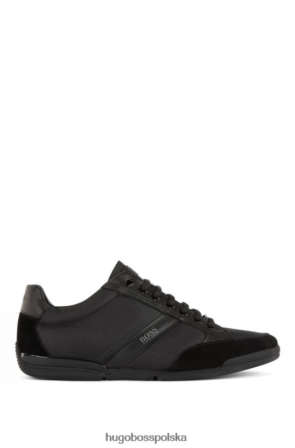 Hugo Boss buty saturn 50407672 czarne czarny szary R0X0H6690