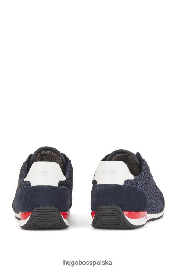 Hugo Boss buty saturn 50455313 granatowe granatowy/biały/niebieski/szary/czerwony R0X0H6680
