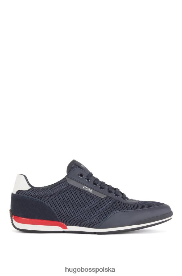 Hugo Boss buty saturn 50455313 granatowe granatowy/biały/niebieski/szary/czerwony R0X0H6680