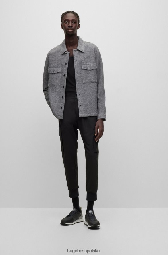 Hugo Boss buty sportowe w stylu biegowym ze sztucznej skóry i siateczki hugo w kolorze ciemnoniebieskim ciemny niebieski R0X0H65014