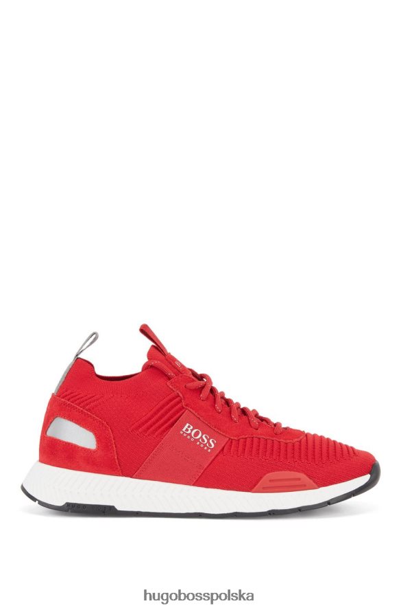 Hugo Boss buty tytanowe 50452034 czerwone czerwony/czarny/oliwkowy R0X0H6681