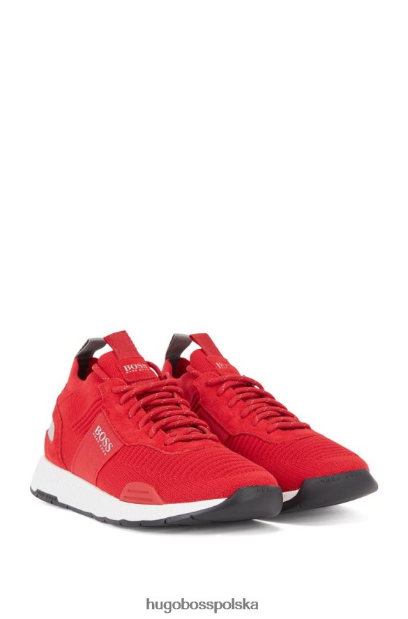 Hugo Boss buty tytanowe 50452034 czerwone czerwony/czarny/oliwkowy R0X0H6681