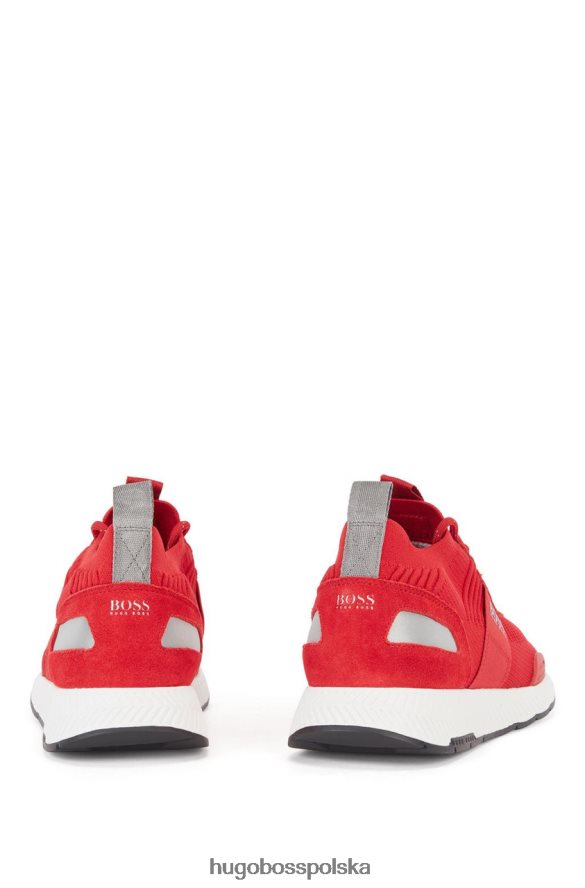 Hugo Boss buty tytanowe 50452034 czerwone czerwony/czarny/oliwkowy R0X0H6681