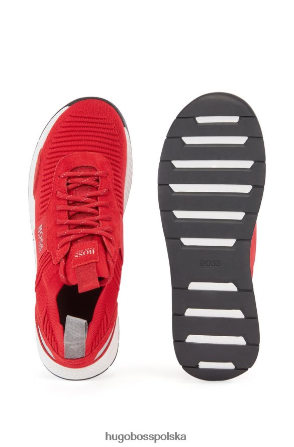 Hugo Boss buty tytanowe 50452034 czerwone czerwony/czarny/oliwkowy R0X0H6681