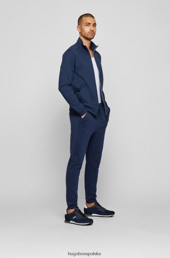 Hugo Boss ciemnoniebieskie buty do biegania hugo z różnych materiałów z wypukłym logo ciemny niebieski R0X0H64689