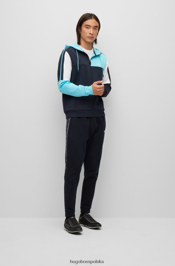 Hugo Boss czarne buty sportowe hugo z różnych materiałów, z dużym logo czarny R0X0H64789