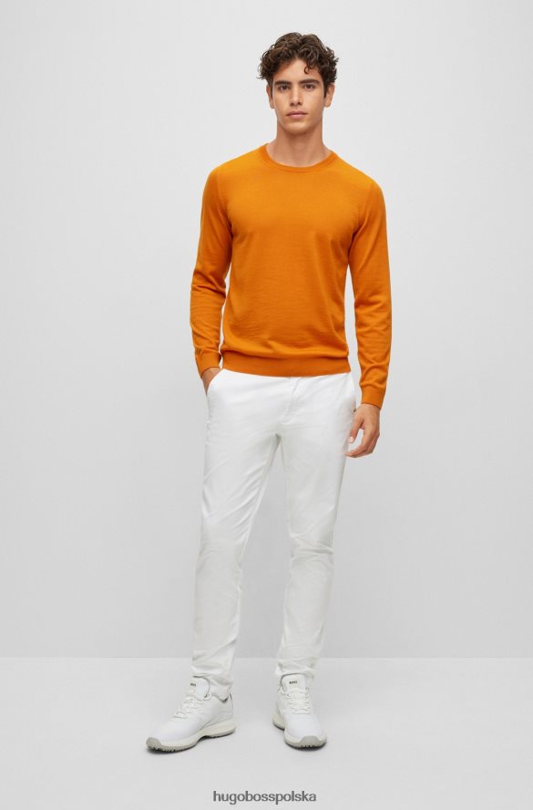 Hugo Boss hugo białe buty golfowe z różnych materiałów z gumowaną podeszwą biały R0X0H64981