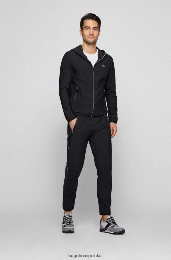 Hugo Boss jasnoszare buty sportowe z siateczki z logo i gumowanymi akcentami hugo jasnoszary R0X0H64768