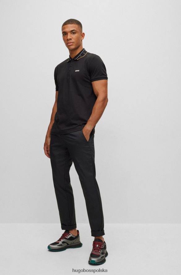 Hugo Boss metaliczne buty sportowe z różnych materiałów w popowych kolorach: czarny hugo czarny R0X0H64698