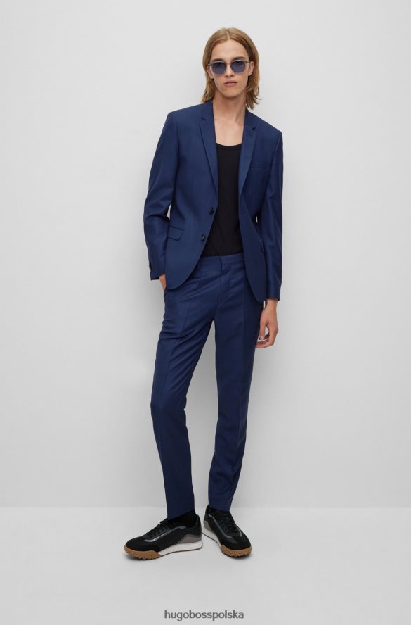 Hugo Boss niskie buty sportowe z końcówkami skrzydeł z mikrofibry hugo czarne czarny R0X0H64831