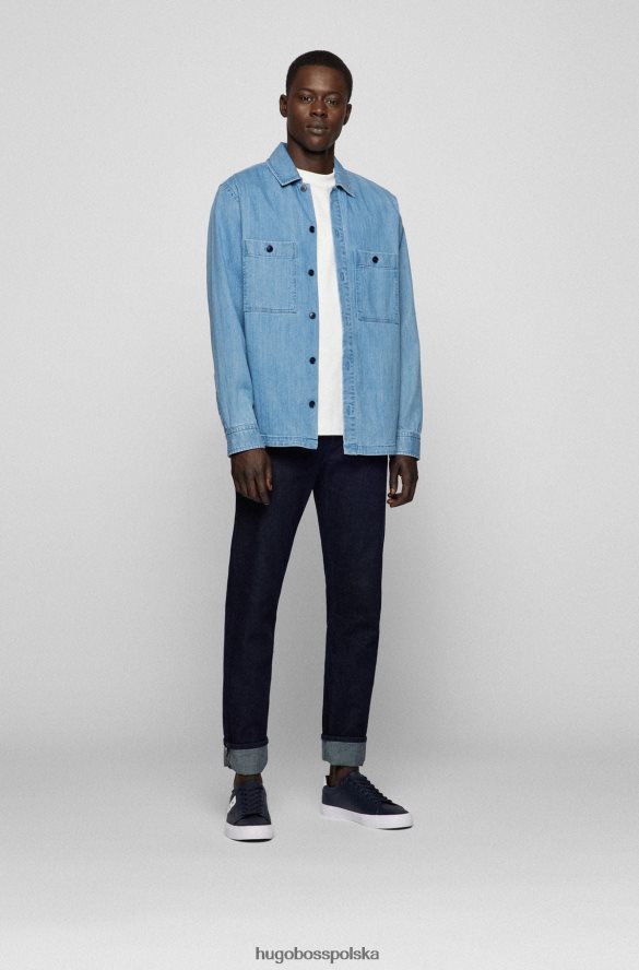 Hugo Boss niskie buty sportowe z kontrastowym detalem „b” Hugo w kolorze ciemnoniebieskim ciemny niebieski R0X0H64660