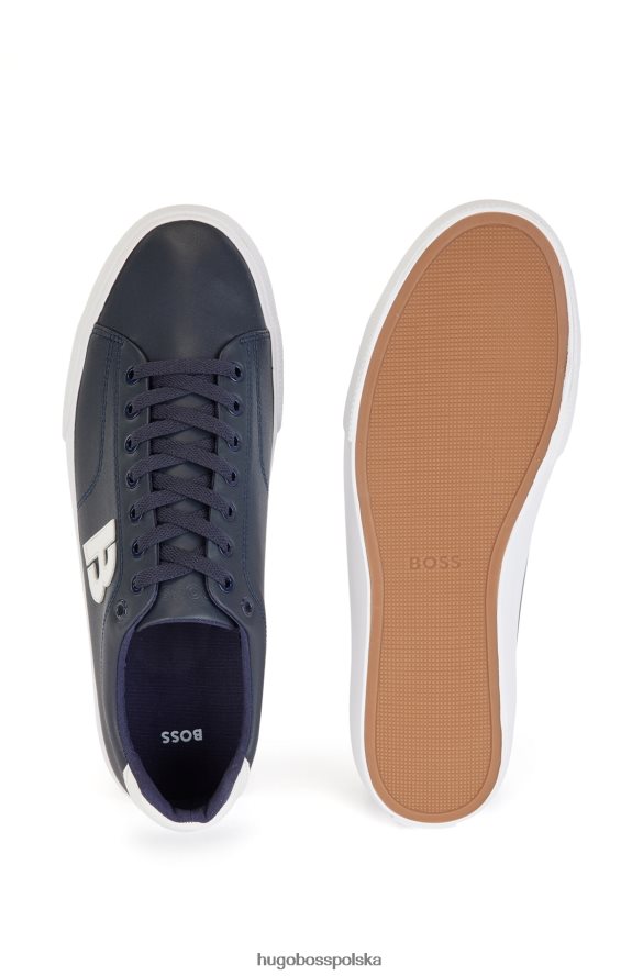 Hugo Boss niskie buty sportowe z kontrastowym detalem „b” Hugo w kolorze ciemnoniebieskim ciemny niebieski R0X0H64660