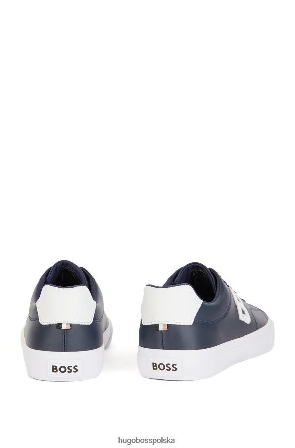 Hugo Boss niskie buty sportowe z kontrastowym detalem „b” Hugo w kolorze ciemnoniebieskim ciemny niebieski R0X0H64660