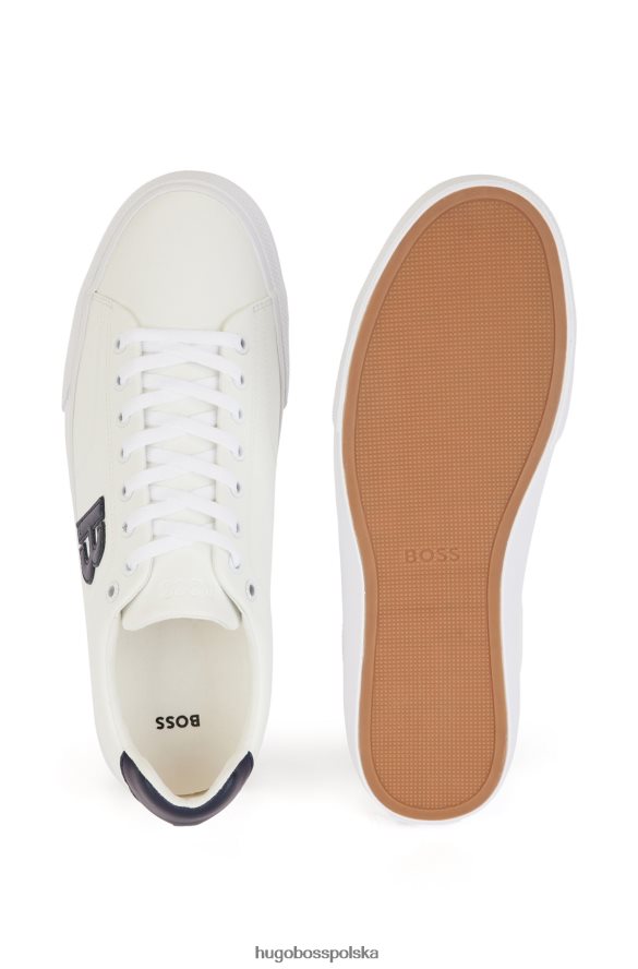 Hugo Boss niskie buty sportowe z kontrastowym detalem „b” hugo w kolorze białym biały R0X0H64666