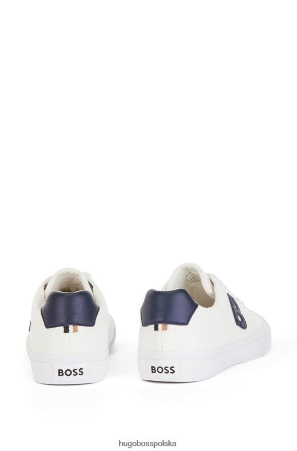 Hugo Boss niskie buty sportowe z kontrastowym detalem „b” hugo w kolorze białym biały R0X0H64666