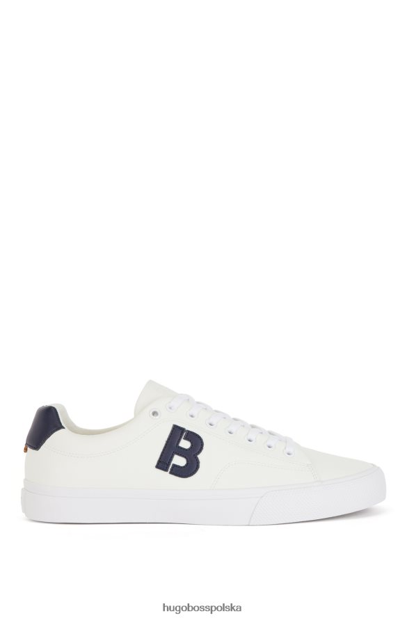 Hugo Boss niskie buty sportowe z kontrastowym detalem „b” hugo w kolorze białym biały R0X0H64666