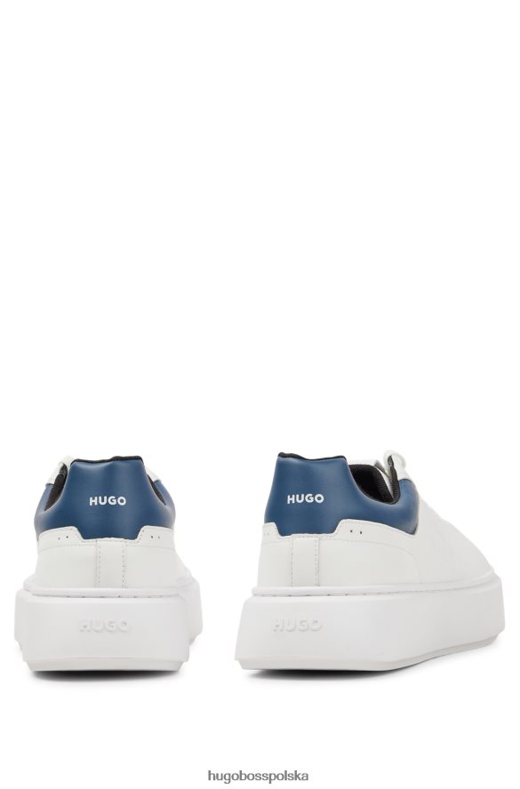 Hugo Boss tenisówki o niskiej cholewce z logo firmy Deed biały R0X0H64893