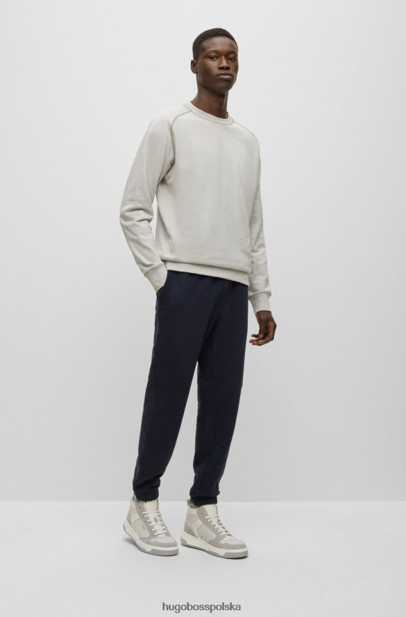 Hugo Boss wysokie buty sportowe ze skóry z detalami z logo hugo w kolorze białym biały R0X0H65043