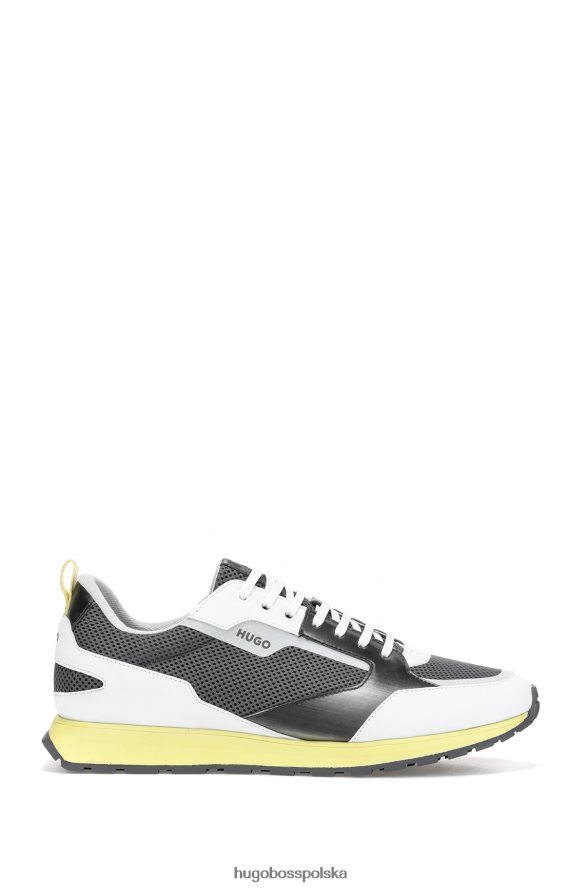 Hugo Boss wzorzyste buty sportowe inspirowane stylem retro Hugo z siateczkowymi i metalowymi detalami wzorzyste R0X0H64832