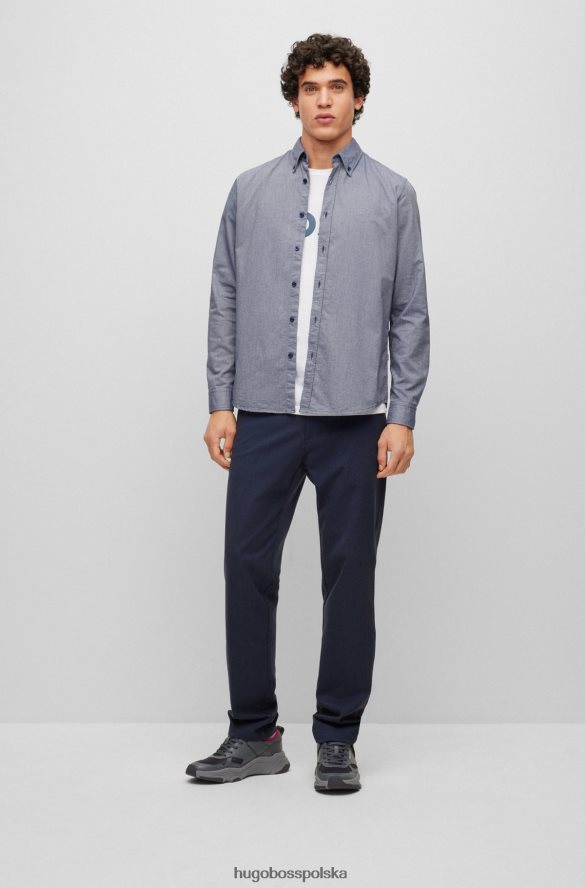 Hugo Boss x ajbxng buty sportowe ze skóry i siateczki z detalami z logo ciemno szary R0X0H65022