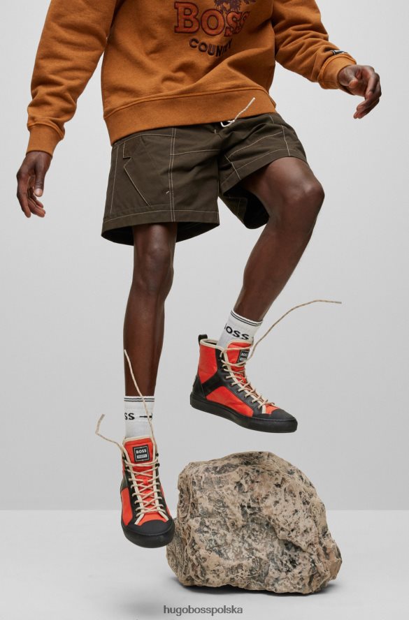 Hugo Boss x trenerzy phipps pomarańczowy wzór R0X0H65003