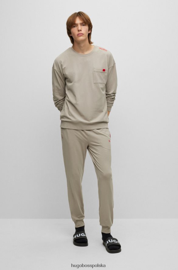 Hugo Boss Bluza z rozciągliwej bawełny z logo Hugo w kolorze jasnozielonym jasnozielony R0X0H64363