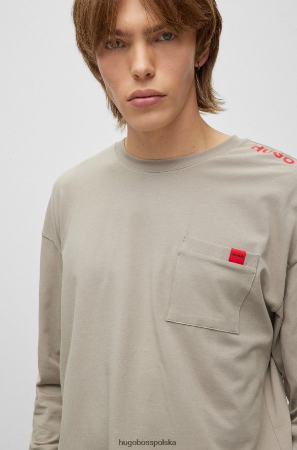 Hugo Boss Bluza z rozciągliwej bawełny z logo Hugo w kolorze jasnozielonym jasnozielony R0X0H64363