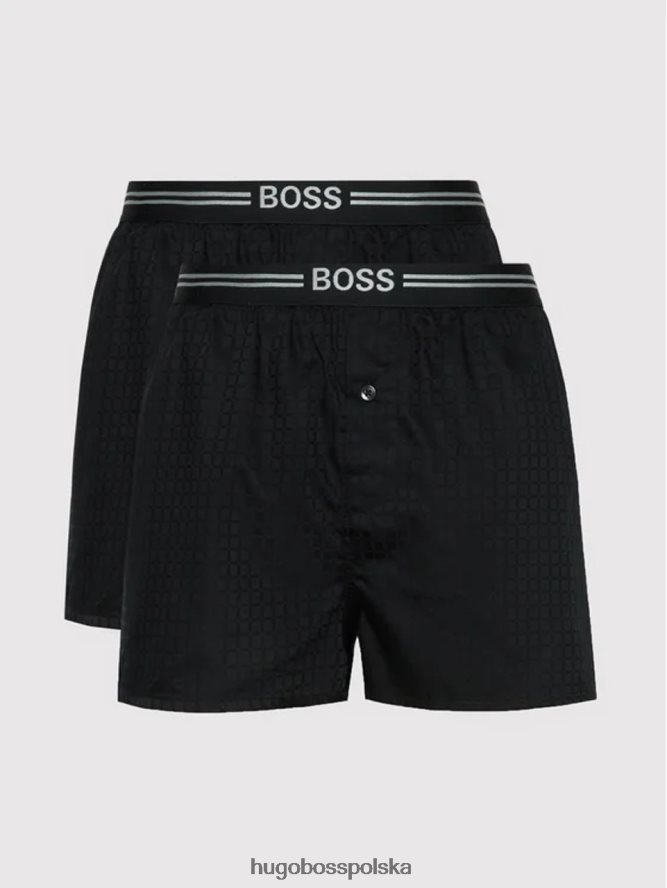 Hugo Boss Bokserki 2 szt. 50454605 czarne czarny R0X0H620