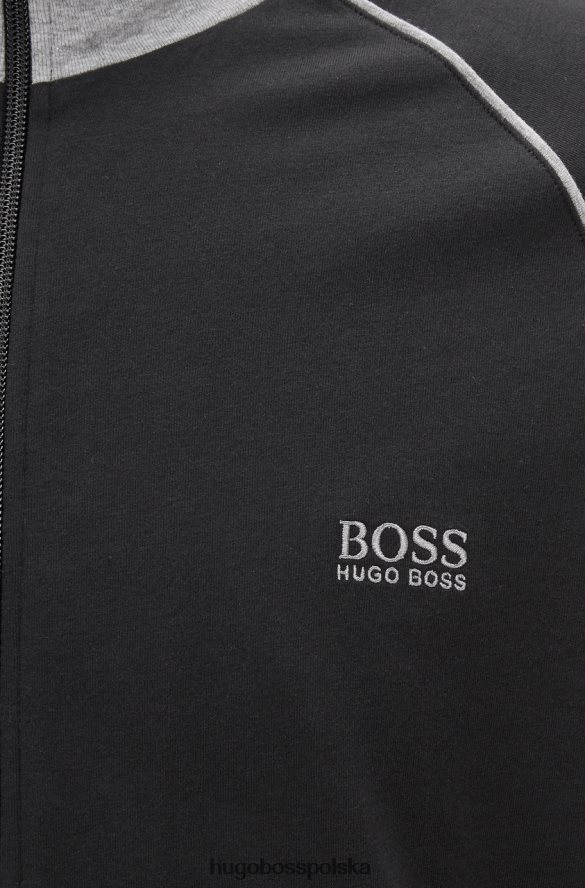 Hugo Boss Kurtka wypoczynkowa mix&match 50379013 czarna czarny/granatowy R0X0H6338