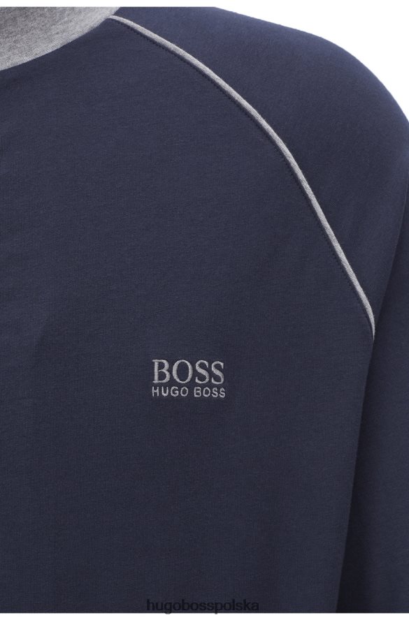 Hugo Boss Kurtka wypoczynkowa mix&match 50379013 czarna czarny/granatowy R0X0H6338