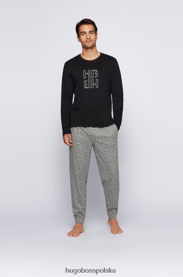 Hugo Boss Zestaw piżam relaksacyjnych 50460330 szary szary R0X0H6161