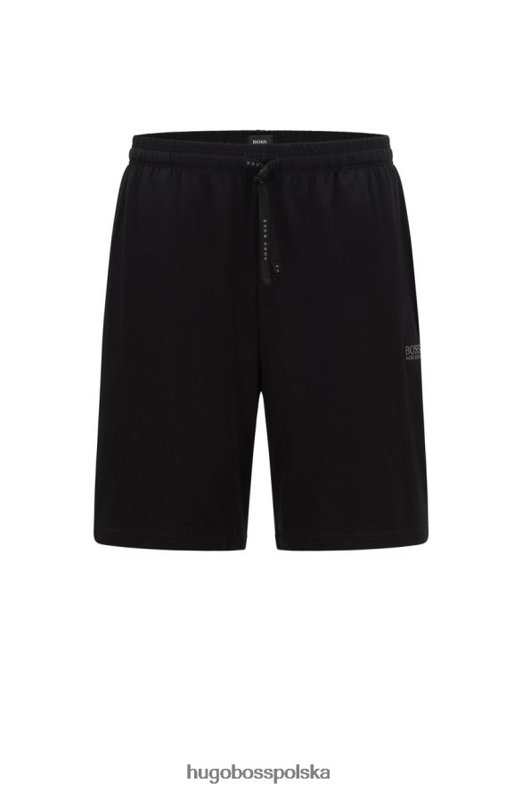 Hugo Boss bielizna nocna krótka 50440423 czarna czarny/granatowy R0X0H6315
