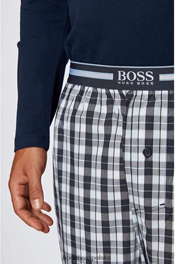 Hugo Boss dół od piżamy 50437014 niebieski niebieski R0X0H6314